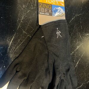 Ibex Zing Black Shak Liner Gloves